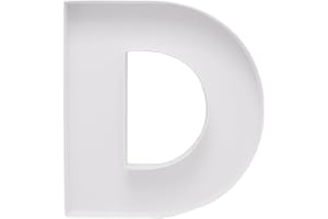 DYLCYPHERIA Cardboard Letter Fillable Charcuterie Board Candy Food Tray, 12.2 inch, Party Event Decoration (D Shape)