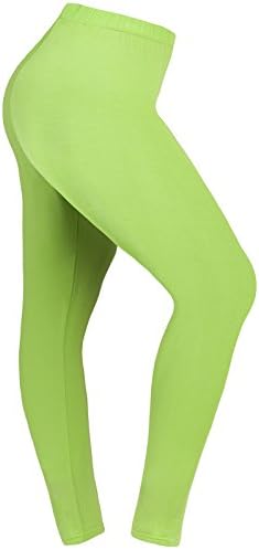 Lataly Women's Plus Size Leggings Summer Lightweight Breathable Yoga Legging Color Lime Size 3XL Plus