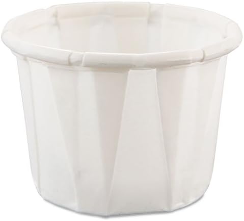 SOLO Cup Company Paper Portion Cups, .5oz, White, 250/Bag, 20 Bags/Carton