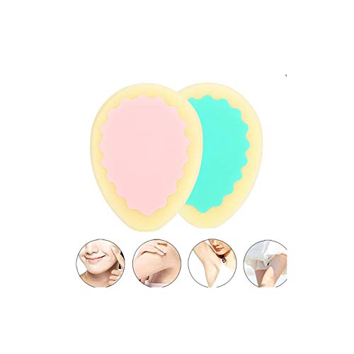 Body Sponge, Hair Remover Sponge, Painless Depilation Sponge Pad for Men and Women, Waxing Polishing Sponge for Lip, Arm, Armpit,Chin ,Leg and Private Part(#2)