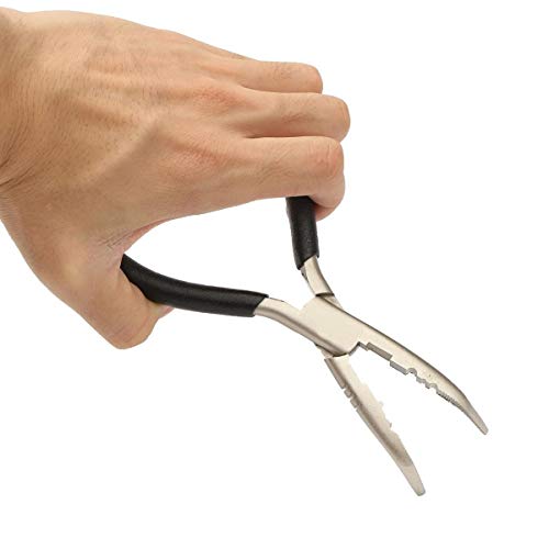 17cm Stainless Steel Fishing Pliers Scissor Hook Removal Tool Line Cutter Tackle - Thumbnail 5