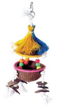 Prevue-Hendryx Tropical Teaser Tiki Hut Bird Toy