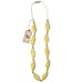 Fox and Finn 'Sophia' Silicone Teething Necklace for Babies | Safety Knotted Silk Rope | Does Not Pull Out Hair | 14 Inch Drop (lemon cream)