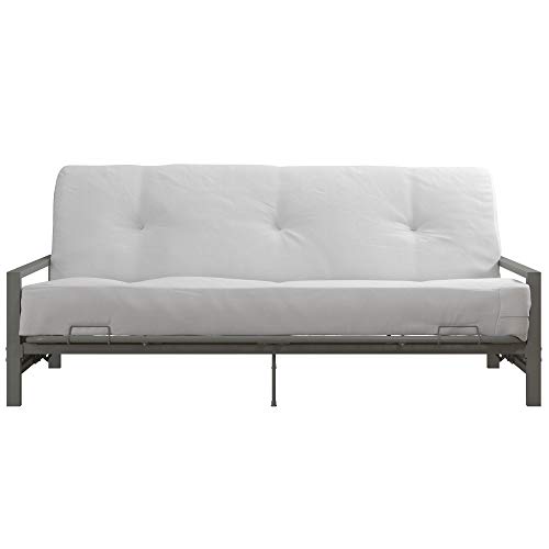 DHP Miles Metal Futon Frame, Silver Pricepulse