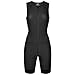 qualidyne Triathlon Suits Trisuit Women Duathlon Running Swimming Cycling Sleeveless Skinsuit with 2 Pockets and Padded Soft Chamois
