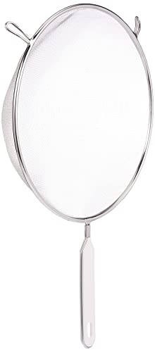 Fackelmann Colino Grande Ø 25cm in Acciaio Inox - con Supporti Stabili - per Setacciare Grandi Quantità di Farina, Zucchero a Velo, Spezie - per Scolare Pasta, Verdure - Lavabile in Lavastoviglie