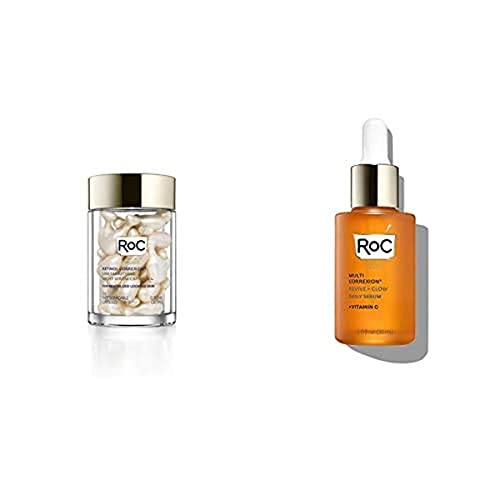 RoC AM to PM Glow + Smooth Serum Bundle RoC Vitamin C Serum for Day