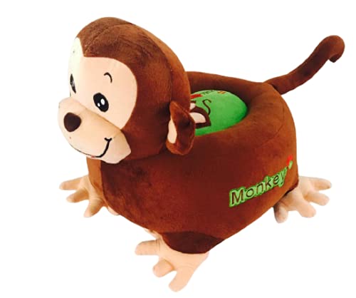 Unique Palette Monkey Baby Sofa Seat Velvet Sofa Chair for Kids