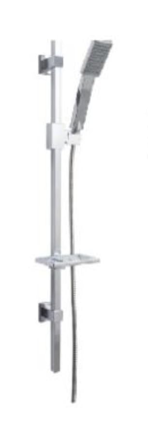 Housler® Shower Rail and Kit (750mm Long) with Adjustable Wall Brackets to Meet existing Screw Holes