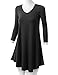 URBANCLEO Womens Basic eLong Tunic Top Mini T-shirt Dress (PLUS Size Available)