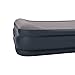 Intex Deluxe Pillow Rest Raised Airbed with Soft Flocked Top for Comfort, Built-in Pillow and Electric Pump, Queen, Bed Height 16 3/4