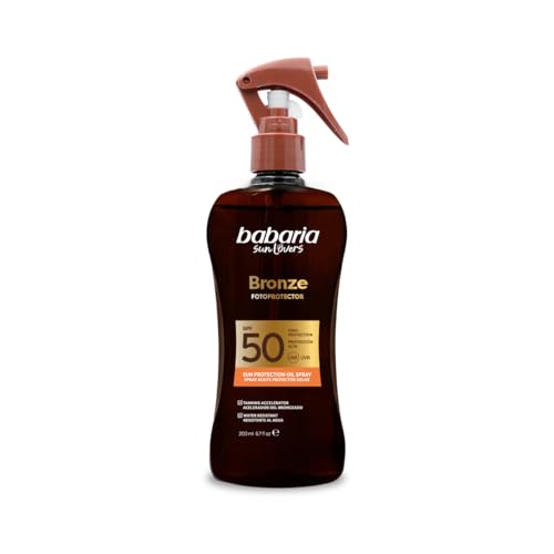 - Bronceador Cuerpo con Protector Solar 50 en Spray | Acelerador Bronceado | Apta Para Pieles Sensibles | Coral Friendly y Biodegradable | Resistente al Agua | Vegano | 200 ml