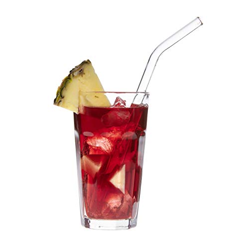 TFA Dostmann GlasWerk Curved Glas Trinkhalm, 14.2018.06, 6er Pack, spülmaschinengeeignet, für Cocktails, Eistee… – Bild 4