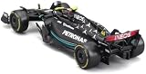 Bburago Formula 1 MB W14 2023 Hamilton 1:43 Diecast Model Car Black view 3