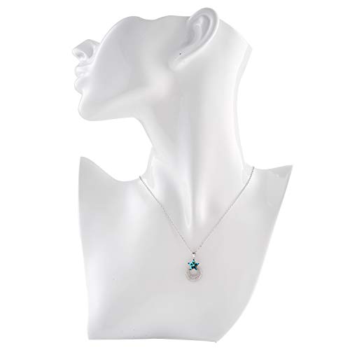QILICHZ Boutique Sturdy Figure Mannequin Bust Stand for Chain Necklace,Pendant,Earring Drops Jewelry Props Display (White)