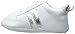 Luvable Friends Unisex Baby Crib Shoes, Silver Sneaker, 6-12 Months