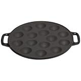 Le Chef Poffertjes plaat met Handvaten 23cm /9" Gietijzer(Very Steady, Heavy cast iron Pan)Dutch Poffertjes Pan,Dutch Pancake