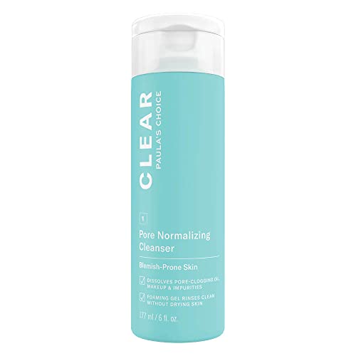 Paula's Choice CLEAR Gesichtsreiniger - Gel Reiniger & Make Up Entferner - gegen Pickel, Mitesser & Reduziert Unreinheiten - mit Salicylsäure - Alle Hauttypen - 177 ml