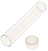 The Beadsmith Clear Plastic Tubes - 3-Inch-Long Round Tubes, 9/16 Inches in Diameter - Flat Caps - Use for Beads, Bath Salts, Wedding & Party Favors, Home or Office Storage - Bag of 25