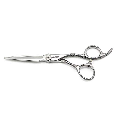 6" Hair Shears Professional Hair Scissors Japan 440C Barber Shears Hairdressing Scissors Sword Blade Non-slip handle Fashion style KINSARO