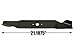 USA Mower Blades (2 MTD616SBP Standard High Lift for Windsor 50-3945 50-3950 Length 21-3/16in. Width 3in. Thickness .150in. Center Hole 6 Point Star 42in. Deck