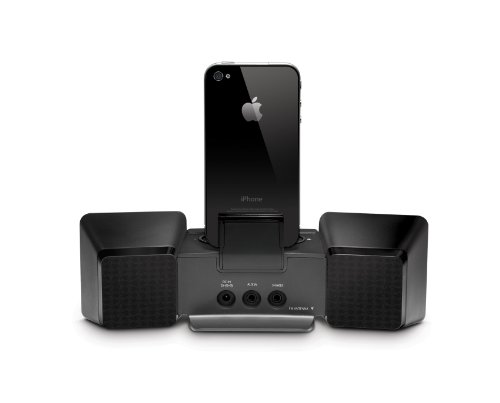 iLuv IMM155BLK Vibro II Alarm Clock 30-Pin Speaker Dock with Bed Shaker (Black) - old Model