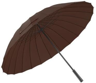 HOMEIC Large Umbrella Rain Women 24K Windproof Male Walking Stick Umbrellas Dark Khaki