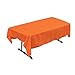 LA Linen Polyester Poplin Washable Rectangular Tablecloth, Stain and Wrinkle Resistant Table Cover 60x84, Fabric Table Cloth for Dinning, Kitchen, Party, Holiday 60 by 84-Inch, Orange