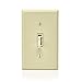 Leviton Toggle Slide Dimmer Switch for Dimmable LED, Halogen and Incandescent Bulbs, TSL06-1LI, Ivory