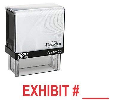 Exhibit Cosco Printer Office Self Inking Rubber Stamp - Red Ink (C-10032)
