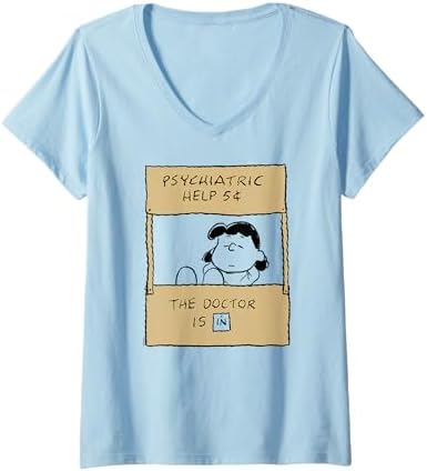 Amazon.com: Womens Peanuts - Snoopy Joe Cool 1971 V-Neck T-Shirt