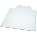 ES Robbins EverLife 45-Inch by 53-Inch Multitask Series Hard Floor with Lip Vinyl Chair Mat, Clear, Heavy use (132133)