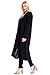 12 Ami Plus Size Basic Knit Solid Long Sleeve Maxi Cardigan - Made in USA