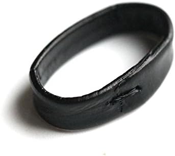 5pcs Watch Band Strap Retaining Hoop Loop Watches Leather Retainer Holder Ring Keeper(black)