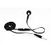 Mono Handsfree Headset Flat Cable w Mic 3.5mm Single Earbud for iPhone 5S 6 6S PLUS iPad - Samsung Galaxy S8 S8+ S7 S6 Edge S5, Note 5 Edge 4 3 - Motorola Droid Turbo 2 - LG G4 G5 G6 V20 - Tablets