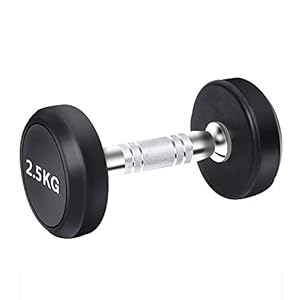 Dumbbells Ronde kop mannen fitness home 2,5 kg/5 kg/7,5 kg/10 kg enkele rubber vaste sportschool gewijd