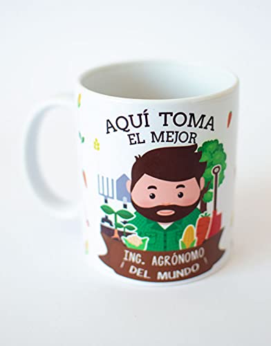 Breakfast Mug Cup Here Takes The Best Engineer of the World, Original Gift, Ceramic 330 ml