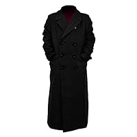 Star Flower Children Boys Brown Long Trench Coat (Black, 12)