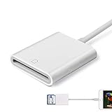GOLDFOX SD Card Camera Reader for iPhone iPad [Upgraded-Support iOS 9.2 or up] Trail Game Camera Card Viewer Reader for iPhone 6/6s/6s Plus/5/5s/7/7 Plus/8/8 Plus/X/iPad Mini/Air/Pro, No App Needed