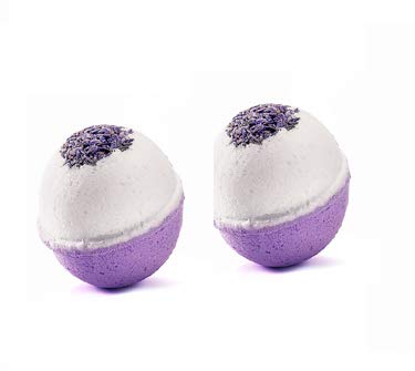 METHERB Lavender Bubble Bath Bomb Moisturizes Dry Sensitive Skin pack of 2 (150g)