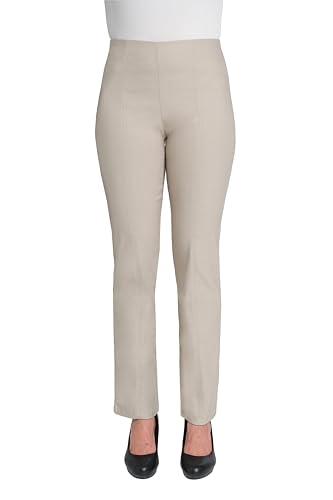 Briggs New York Women's Super Stretch Luxe Millenium Seamed Front Pull On Pant