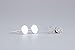 Tiny 3mm Round Sterling Silver Dot Disc Earrings - One Pair