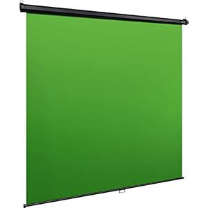 Elgato Green Screen MT, pannello chroma key retrattile a parete e tessuto antipiega per rimuovere lo sfondo, per streaming, videoconferenze, su Instagram, TikTok, Zoom, Teams, OBS