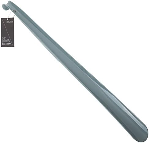 SILUNO 24" Inch Extra Long Handle Shoehorn - Shoe Horn Hook - Save your Back with our Ultra Comfortable Shoe Horn - Suitable for Men Women Kids Elderly - Durable Hard Plastic &amp;