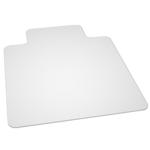 ES Robbins Natural Origin Lipped Vinyl Chair Mat for Hard Floor, 45 by 53-Inch, Clear