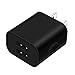 USB Wall Charger 2.1A Dual USB Charger Adapter Quick Charger for iPhone X 8/7/6 Plus SE/5S/4S,iPad, iPod, Samsung Galaxy S7/S6/S5 Edge, LG, HTC, Huawei, Moto, Kindle and More (Black)