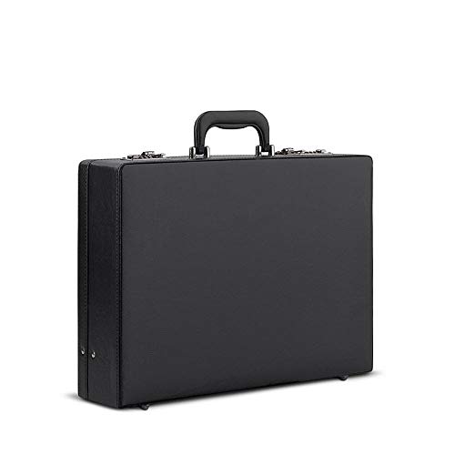 solo Grand Central Attaché Case Briefcase with Combination Locks, Black