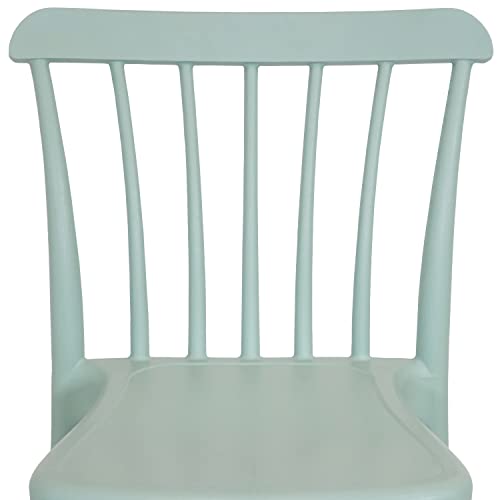 Sunnydaze Woodway AllWeather Plastic Patio Barstool Seat Modern