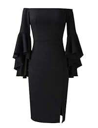 VFSHOW - Vestido de mujer con campana para cóctel, bodycon