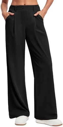 GORGLITTER Women's Dress Pants Low Rise Wide Leg Trousers Business Casual Work Dressy Low Waisted Straight Slacks Pants Black X-Small at Amazon Women's Clothing store GORGLITTER Women's Dress Pants Low Rise Wide Leg Trousers Business Casual Work Dressy Low Waisted Straight Slacks Pants Black X-Small at Amazon Women's Clothing store